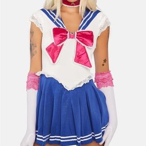 Dolls Kill Guardian Of The Sky Sailor Moon Halloween Costume Set, XS